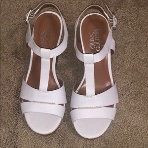 Franco Sarto White Wedges😍